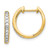 14K Lab Grown Diamond VS/SI FGH Hinged Hoop Earrings EM5363-025-YLG