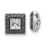 14k White Gold Black Diamond Square Jacket Earrings EJM5313-BK-025-WA