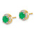 14k Diamond and Emerald Fancy Halo Earrings EM3922-EM-019-YA