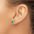 14k Diamond and Emerald Fancy Halo Earrings EM3922-EM-019-YA