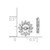 14k White Gold AA Diamond Earring Jacket EJM5323-050-WA