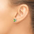 14k White Gold Cushion Peridot and Diamond Halo Earrings EM7087-PE-010-WA
