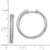 14k White Gold Diamond Hinged Hoop Earrings EM4265-060-WA