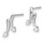 14k White Gold Diamond Earrings EM5491-020-WA
