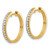 14K Lab Grown Diamond VS/SI FGH Hinged Hoop Earrings EM4265-033-YLG