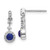 14k White Gold Diamond and Cabochon Sapphire Earrings EM4037-SA-016-WA