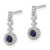 14k White Gold Diamond and Cabochon Sapphire Earrings EM4037-SA-016-WA