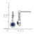 14k White Gold Diamond and Cabochon Sapphire Earrings EM4037-SA-016-WA