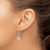 14k White Gold Diamond Cluster Leverback Earrings EM4372-100-WA