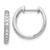 14K White Gold Lab Grown Diamond VS/SI FGH Hinged Hoop Earrings EM5363-025-WLG