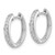 14K White Gold Lab Grown Diamond VS/SI FGH Hinged Hoop Earrings EM5363-025-WLG