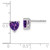 14k White Gold Heart Amethyst Earrings EM7101-AM-W