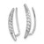 14K White Gold Lab Grown VS/SI FGH Dia Ear Climber Earrings EM4150-025-WLG