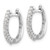 14K White Gold Lab Grown Diamond VS/SI FGH Hinged Hoop Earrings EM5411-025-WLG