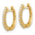 14k Diamond Hinged Hoop Earrings EM5411-025-YA
