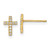 14k Madi K CZ Cross Post Earrings GK1113