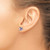 14k White Gold Square Amethyst and Diamond Earrings EM7103-AM-007-WA