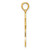 10K Gold Polished Cross W/Lace Center and Arrow Tips Pendant 10K5457