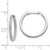 14k White Gold Polished Diamond In/Out Hinged Hoop Earrings EM5424-020-WA