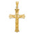 14k Polished Satin and D/C Crucifix Pendant K5552