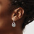 14k White Gold Emerald and Diamond Dangle Earrings EM7251-EM-033-WA
