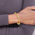 14K Polished and Textured Fancy Link Bracelet FB2007-7.5
