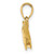 14K Polished Dolphin Charm K7890