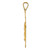 14k Polished Satin and D/C Crucifix Pendant K5554