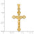 14k Polished Satin and D/C Crucifix Pendant K5554