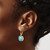 14k Turquoise and Diamond Leverback Earrings EM7141-BTQ-026-YA