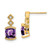 14k Amethyst and Diamond Earrings EM7081-AM-004-YA