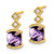 14k Amethyst and Diamond Earrings EM7081-AM-004-YA