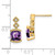 14k Amethyst and Diamond Earrings EM7081-AM-004-YA