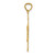 14k Polished Satin and D/C Crucifix Pendant K5555