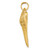 14K Solid Polished 3-D Shark Tooth Pendant K7917