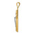 14k Two-Tone Polished Jesus Crucifix Pendant K6291
