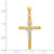 14k Two-Tone Polished Jesus Crucifix Pendant K6291