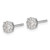 14k White Gold Diamond Cluster Post Earrings EM5453-033-WA