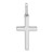 14k White Gold Hollow Cross Pendant K1172