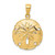 14k Sand Dollar Pendant K2938