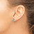 14k White Gold Blue Topaz and Diamond Post Earrings EM7459-BT-006-WA