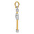 14k Two-tone Latin Cross Pendant K2171