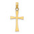 14K Polished Cross Charm K8481