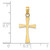14K Polished Cross Charm K8481