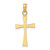 14K Polished Cross Charm K8481