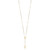 10k Tri-color Polished Faceted Beads Rosary Necklace 10SF2964-24