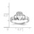 14k White Gold Polished Claddagh Ring K574
