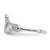 14k White Gold Polished Claddagh Ring K574