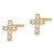 14k Madi K CZ Cross Post Earrings GK977