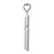 14k White Gold Polished Hollow Cross Pendant K3709